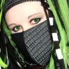 UV Glow in the Dark Binary Code Mask