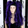 Dark Purple/Black Knotty Hair Falls