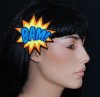 UV BAM Comic Book StarBurst Embroidered Hair Clip