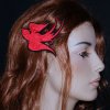 Baroque Rockabilly Swallow Sparrow Embroidered Hair Clip