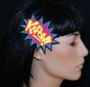 UV KAPOW Comic Book StarBurst Embroidered Hair Clip