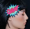 UV CRASH Comic Book StarBurst Embroidered Hair Clip