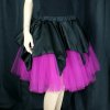 Knee-Length Custom Color Tulle and Satin Skirt