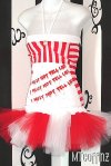 Red/White Striped Micro Mini TuTu