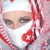 White + Red Nurse Heart Cyber Mask
