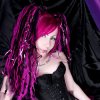 Fuchsia/Black Knotty Hair Falls