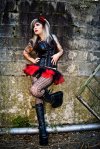 Red/Black Striped Micro Mini TuTu