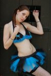 Turquoise/Black Striped Micro Mini TuTu