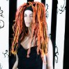 Orange/Black Knotty Hair Falls