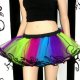 Super Neon 4-Striped Piped Mini TuTu