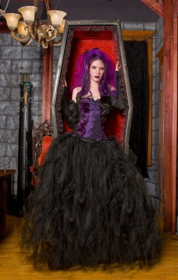 gothic tulle dress